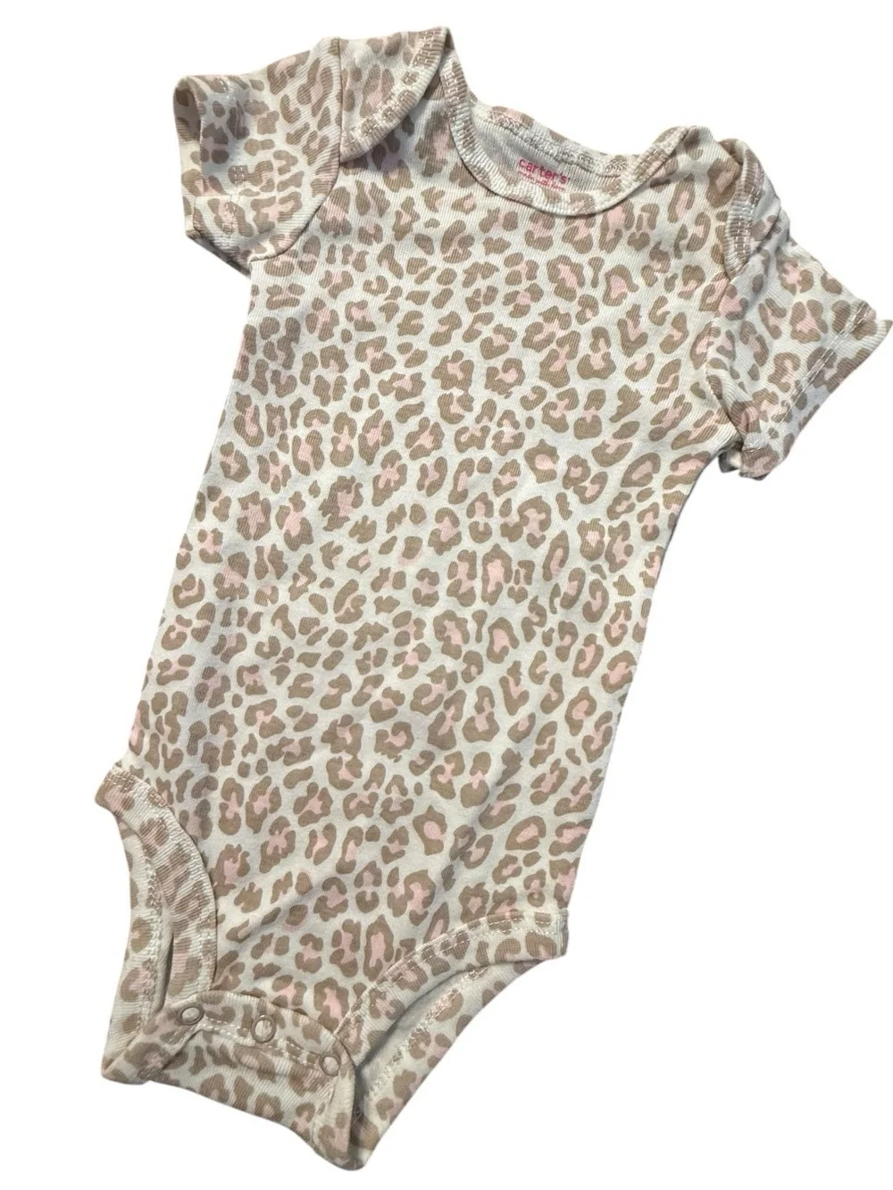 Carter’s Baby Girl 6M Pink Leopard 3 Piece Outfit Set Y2K Vintage NWT
